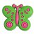 Puxador Infantil - IL 5541 - Borboleta - 43x37MM - Imagem 1