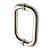 Puxador Duplo DF 909-Inox 202 - Polido - 30 cm - Imagem 1