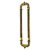 Puxador Duplo DF 998 - Dourado - 60 cm - Imagem 1