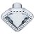 Puxador Cristal - IL 4492 - Cromado - 33MM - Imagem 1