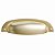 Puxador Concha Vivaro 222 - Dourado Fosco - 96MM - Imagem 2