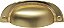 Puxador Concha Vivaro 222 - Dourado Fosco - 64MM - Imagem 2