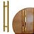 Puxador Duplo DF 926-Inox 304 - Gold - 30 cm - Imagem 1