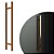 Puxador Duplo DF 907-32 - Red Gold- 30 cm - Imagem 1