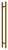 Puxador Duplo DF 926-Inox 304 - Red Gold - 1m - Imagem 2