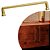Puxador Norbello IL 1740 - Ouro Real - 224MM - Imagem 1