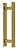 Puxador Duplo DF 926 - Inox 304 - Gold - 40 cm - Imagem 2