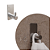 Cabide - Delia - Inox - Auto Colante - 40x80mm - Imagem 1