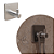 Cabide - Delia - Inox - Auto Colante - 45x45mm - Imagem 1