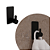 Cabide - Delia - Inox Black - Auto Colante - 40x80mm - Imagem 1