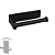 Papeleira - Delia - Inox Black - Auto Colante - Imagem 3