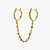 Brinco Ear Line Rainbow Color Banhado a Ouro 18k (Unitário) - Imagem 1