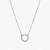 Colar Círculo Vazado Cravejado em Zircônia Diamante em Prata 925 - Imagem 1