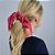 Scrunchie com Laço Listrado em Vermelho e Branco - Imagem 3