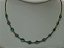 Choker olho grego e pedra azul no bruto - Imagem 1