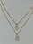 Colar duplo zirconia gota - Imagem 1
