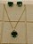 Conjunto coração 10 mm em vidro lapidado - Imagem 2