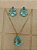 Conjunto  gota 10x14 em vidro lapidado - Imagem 2