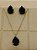 Conjunto  gota 10x14 em vidro lapidado - Imagem 1
