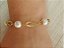 Pulseira pérola com elo oval - Imagem 1