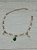 Pulseira pérola com gota verde e zircônia - Imagem 1