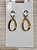 Brinco oval cristal  com elo - Imagem 2