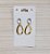 Brinco oval cristal  com elo - Imagem 1