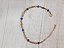 Pulseira moeda com pedra azul - Imagem 1