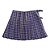 Kilt Masculina em Gabardine Italiano - Xadrez Roxo e Branco - Imagem 2