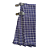 Kilt Masculina em Gabardine Italiano - Xadrez Roxo e Branco - Imagem 4