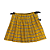 Kilt Masculina em Gabardine Italiano - Xadrez Amarelo e Preto - Imagem 3