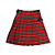 Kilt Masculina em Gabardine Italiano - Xadrez Vermelho e Preto - Imagem 1