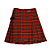 Kilt Masculina em Gabardine Italiano - Xadrez Vermelho e Preto - Imagem 3