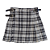 Kilt Masculina em Flanela - Xadrez Cinza e Preto - Imagem 1