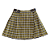 Kilt Feminina de Gabardine - Xadrez Amarelo Escuro - Imagem 1