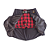 Short-Kilt Feminina em Prada e Gabardine Italiano - Xadrez Preto - Imagem 2