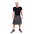 Kilt Double Masculina em Gabardine Italiano - Preto e Branco - Imagem 1