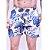 Short Praia Sergi Romero - Floral Azul e Branco - Imagem 1