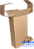 Caixa de Garrafas para 2 unidades com Colmeia. 21x 10,5x 41 cm - Ref.154 - Imagem 1