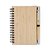 Caderno de Bambu com Caneta Ecológica Compacto - Imagem 1