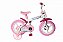 Bicicleta Aro 12 Magic Rain Bow Branca E Rosa Styll Baby - Imagem 2