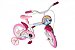 Bicicleta Aro 12 Magic Rain Bow Branca E Rosa Styll Baby - Imagem 1