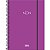 Caderno Espiral Capa Plástica Universitário 1 Matéria Neon Roxo 80 Folhas Tilibra - Imagem 1