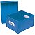 Caixa Organizadora The Best Box M 370x280x212 Azul Polibras - Imagem 1