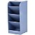 Acessório Para Mesa Organizador Diagonal Azul 10330017 Waleu - Imagem 1