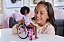 Boneca Barbie Fashion Cadeira De Rodas Rosa HJT14 Mattel - Imagem 4