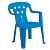 Cadeira Plástica Infantil Azul Mor - Imagem 1