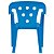 Cadeira Plástica Infantil Azul Mor - Imagem 4