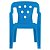 Cadeira Plástica Infantil Azul Mor - Imagem 2