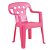Cadeira Plástica Infantil Rosa Mor - Imagem 1